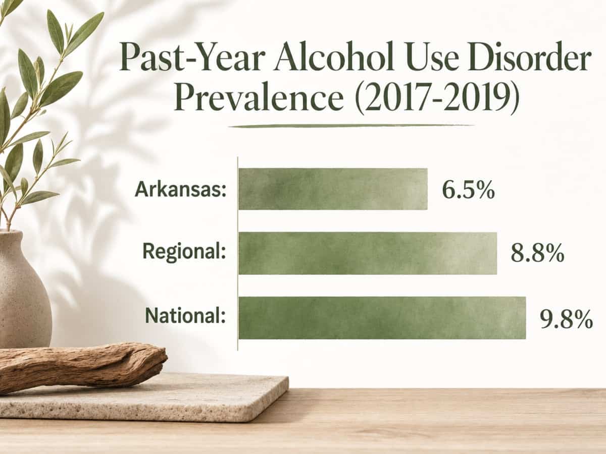 Chart showing Past-Year Alcohol Use Disorder Prevalence (2017-2019)