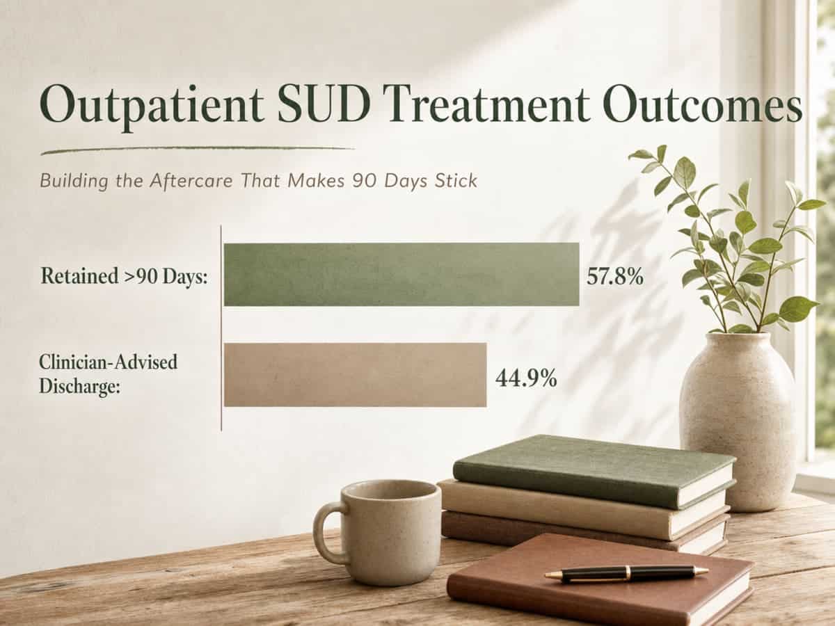 Chart showing Outpatient SUD Treatment Outcomes