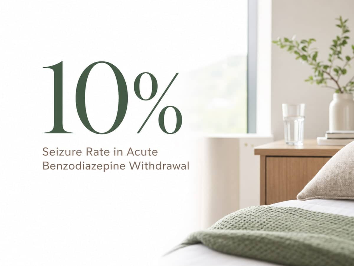 Infographic showing Seizure Rate in Acute Benzodiazepine Withdrawal