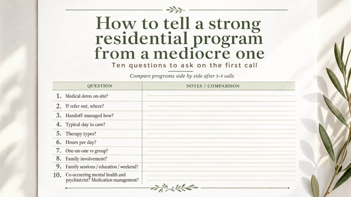 Turn the article's ten vetting questions into a scannable checklist families can use when calling multiple programs