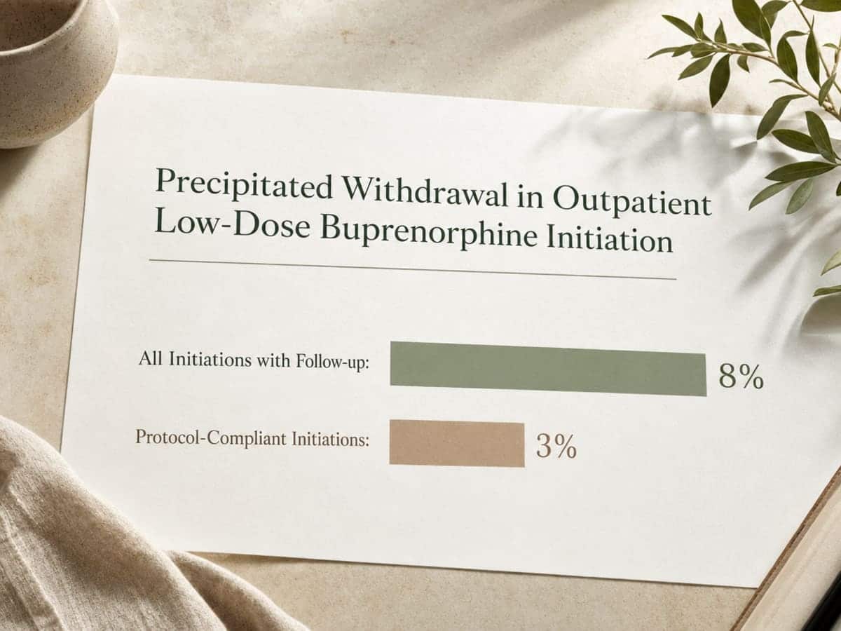 Chart showing Precipitated Withdrawal in Outpatient Low-Dose Buprenorphine Initiation