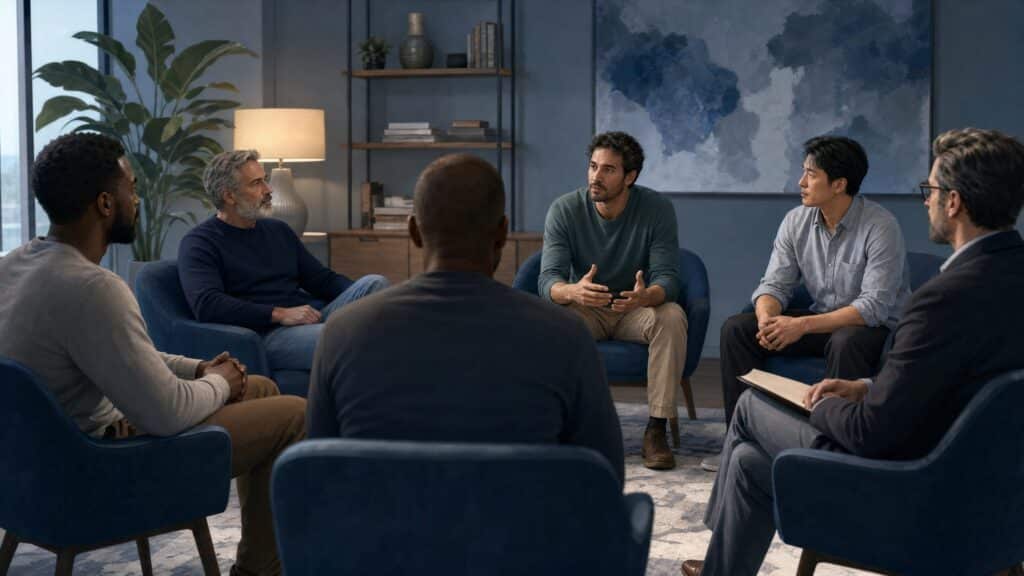 What Makes Group Therapy for Men So Effective? Featured Image