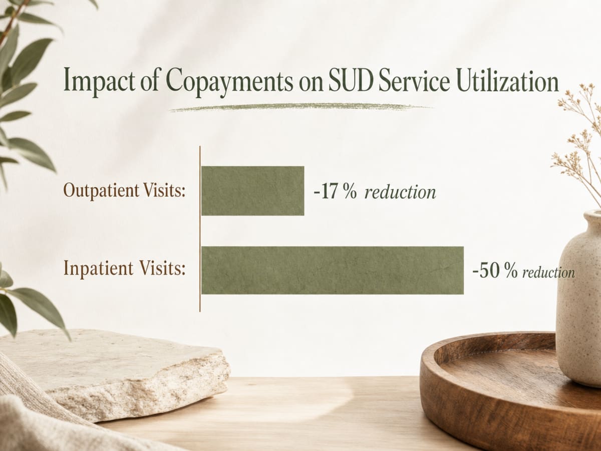 Chart showing Impact of Copayments on SUD Service Utilization